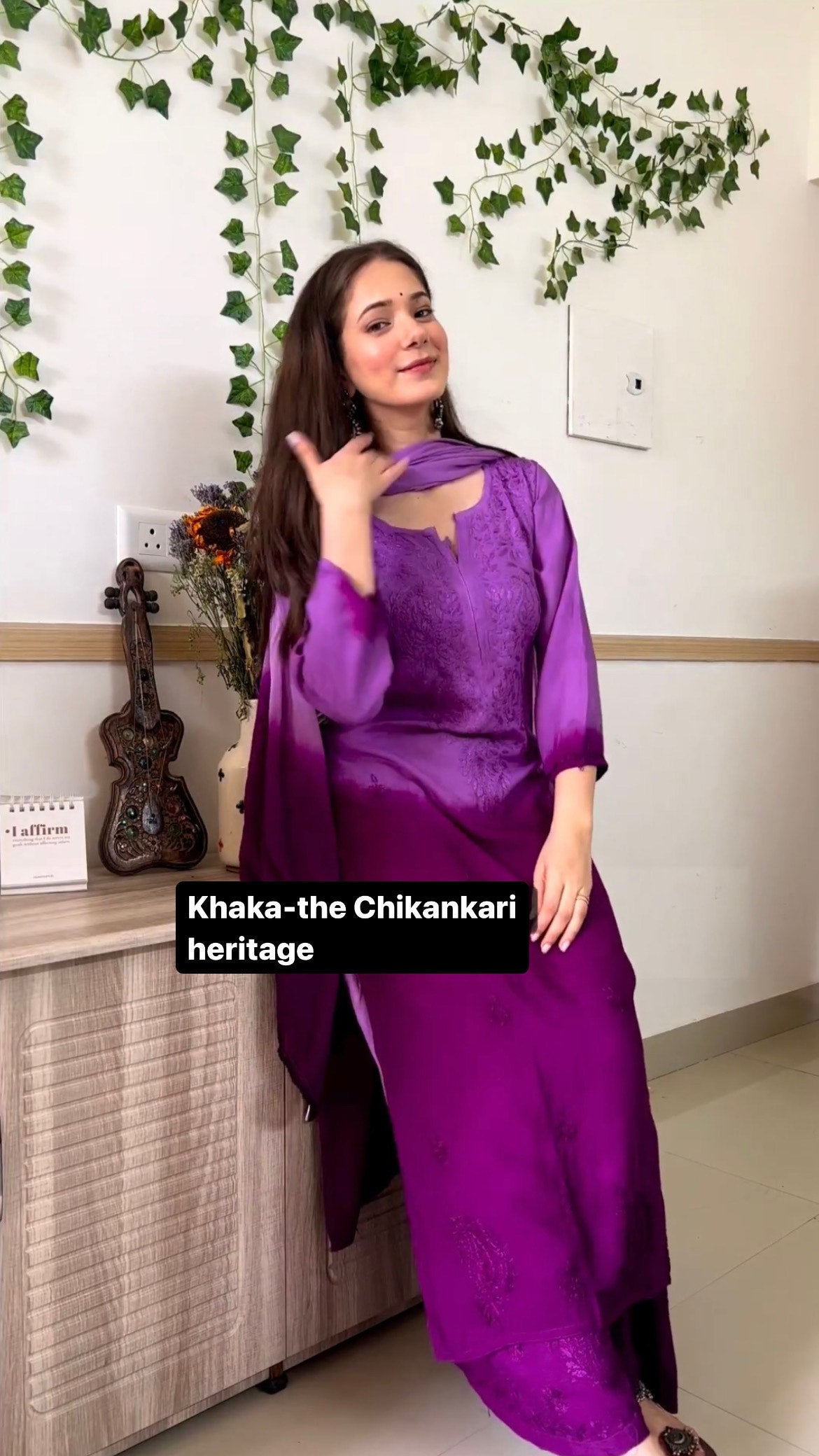 Chikankari Ryon Cotton Ombre Dyed 3pc Suit in 7 Beautiful Colors