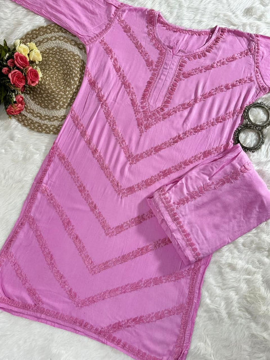 Elegant Chikankari Rayon Co-ord set