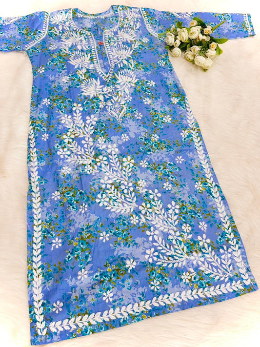 Mul-Mul Chikankari Straight kurtas 💕