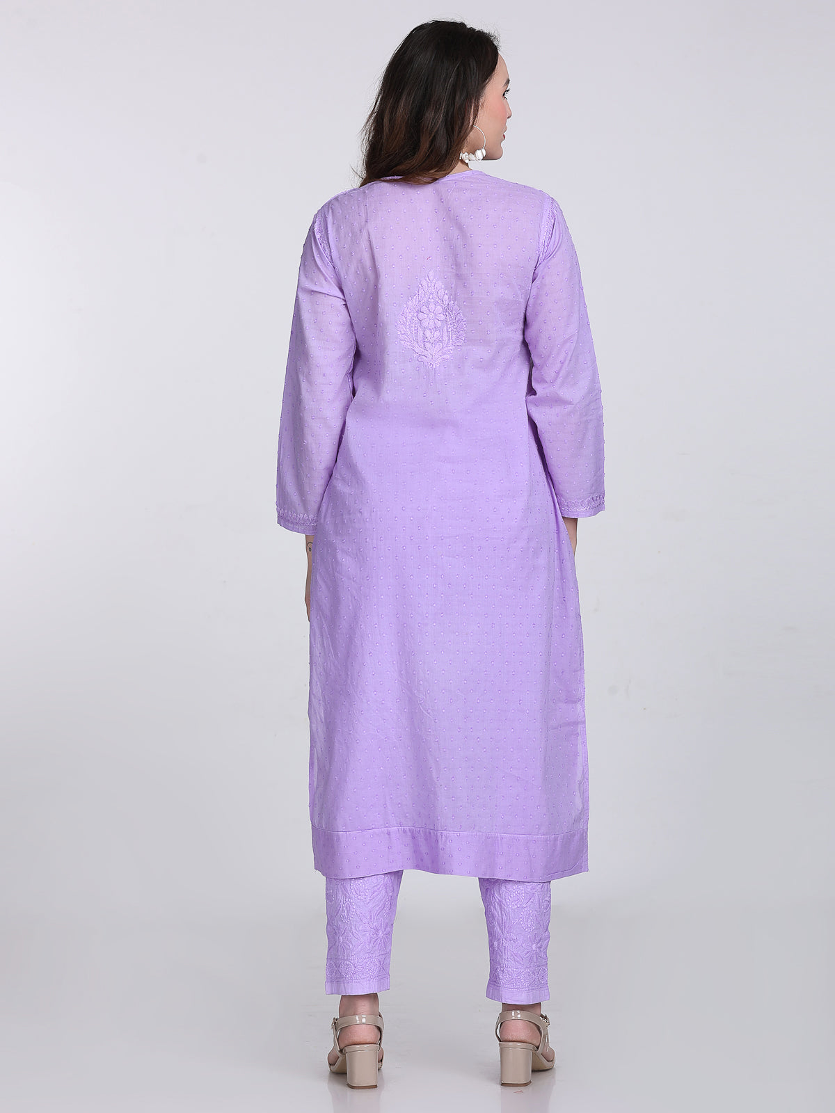 Trending Cotton Dyed Chikankari Co-ord Set In Beautiful Shades